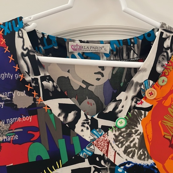 FORLA PARIS dress size L - Picture 2 of 7